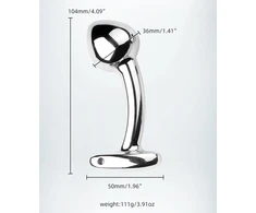 Aliuminio lydinio analinis prostatos G taško kištukas, 36 mm