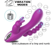 Analinis ir makšties vibratorius zuikis