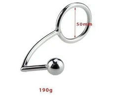 Analinis kablys su varpos žiedu Anal Hook, 50mm