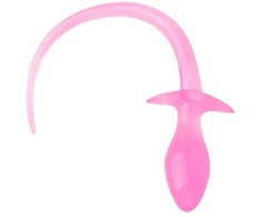 Analinis kaištis Cosplay Dog Tail, rožinis