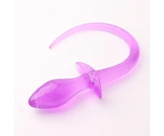 Analinis kaištis Cosplay Dog Tail, violetinis