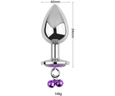 Analinis kaištis su grandinėle Diamond Anal Chain Plug, 40 mm