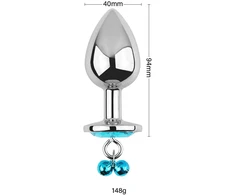Analinis kaištis su grandinėle Diamond Anal Chain Plug, 40 mm
