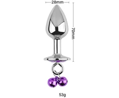 Analinis kaištis su grandinėle Diamond Anal Plug, 28 mm