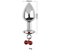 Analinis kaištis su grandinėle Diamond Anal Chain Plug, 34 mm