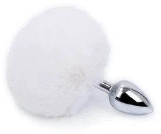 Analinis kaištis su natūraliu lapės kailiu Tail Plug, 15cm