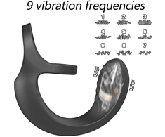 Analinis vibratorius - masažuoklis, su nuotolinio valdymo pulteliu