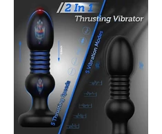 Analinis vibratorius - masažuoklis, su nuotolinio valdymo pulteliu