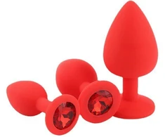 Analinių kištukų rinkinys Diamond Anal Set, 3 vnt