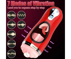 Automatinis vyriškas masturbatorius 2in1 Pleasure, baltas