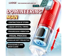 Automatinis vyriškas masturbatorius Domineering Man, raudona