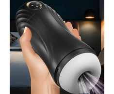 Automatinis vyriškas masturbatorius Ejaculation Pleasure, juodas