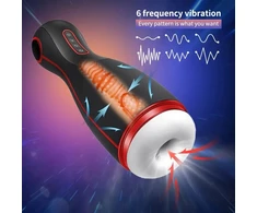 Automatinis vyriškas masturbatorius Smart Airplane Cup, juodas