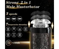 Automatinis vyrų masturbatorius 2in1