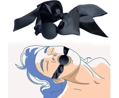 Burnos kaištis Elegance Gag, juodas