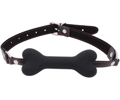 Burnos kaulas Bone Gag, juodas