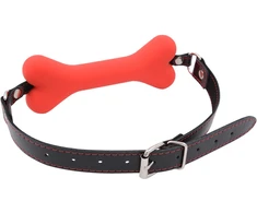Burnos kaulas Bone Gag, raudona