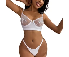 Dviejų dalių apatinio trikotažo komplektas Close Intimate, baltas