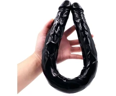 Dvipusis dildo, juoda