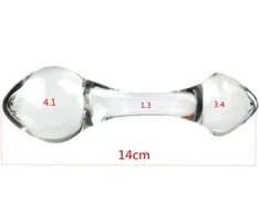 Dvipusis stiklo masažuoklis 14 cm