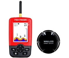 Echolotas su gylio ir vandens temperatūros matavimais Fish Finder AT831