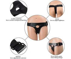 Falo imitatorius Strap On Dildo XXL 31 cm, juodas