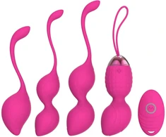 Kegel kamuoliukų rinkinys 4 pakopų su nuotolinio valdymo pulteliu