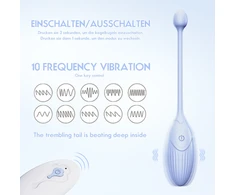 Kegel vibratorius, mėlynas