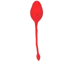 Kegelio vibratorius Rose Remote Control, raudonas