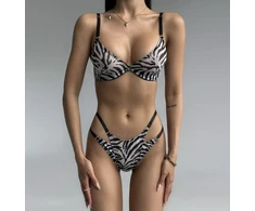 Keturių dalių apatinio trikotažo komplektas Sexy Zebra