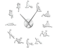 Laikrodis su sekso pozomis Kamasutra Clock