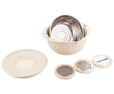 Lėkščių ir dubenų rinkinys 4in1