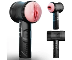 Masturbatorius Oral and Vaginal Cup, juodas