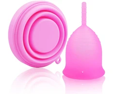Menstruacinių taurelių rinkinys, rožinis, 30 ml
