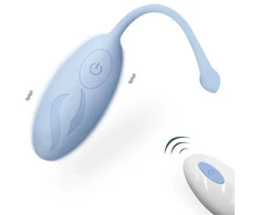 Moteriškas vibratorius Jumping Egg, mėlynas