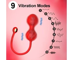 Moteriškas vibratorius su APP Control, raudonas