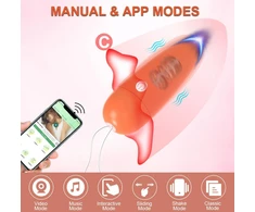 Moteriškas vibratorius su APP Control, violetinė