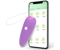 Moteriškas vibratorius su APP Control, violetinė