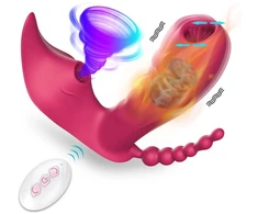 Moteriškas vibratorius su nuotolinio valdymo pulteliu