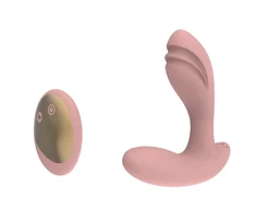 Nuotolinio valdymo pultelis dildo formos vibratorius, rožinis
