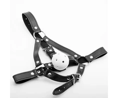 Odinis burnos kamštis Leather Gag Set