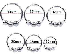 Penio žiedas su kamuoliukais 32 mm