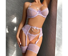 Penkių dalių apatinio trikotažo komplektas Cute Look, violetinis