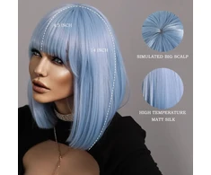 Perukas Premium Wig, mėlynas