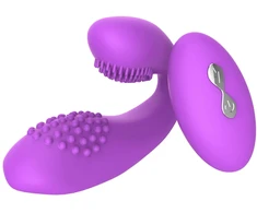 Poros vibratorius su nuotolinio valdymo pulteliu Couple Vibrator