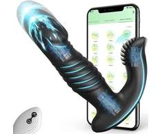 Prostatos masažuoklis 3in1 su nuotolinio valdymo pulteliu + APP valdymas