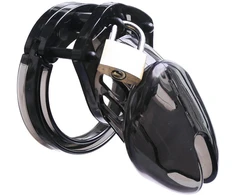 Reguliuojamas varpos narvas 7 cm Cock Cage, juodas