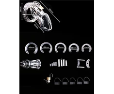 Reguliuojamas varpos narvas Cock Cage, 9 cm, juodas
