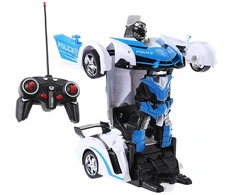Robotas - policijos automobilis su nuotolinio valdymo pultu