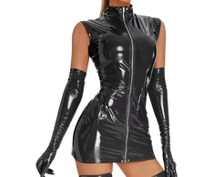 Seksuali odinė suknelė Wild Girl